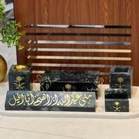 اطقم مكتبيه رخام بشعار سيفين ونخله