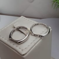 دبل فضة كابلز عيار 925 مع الكتابة حسب الطلب