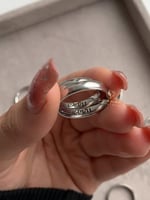 دبلة فضة ساده نسائي رجالي