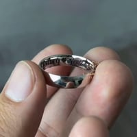 دبلة رجالي فضة سادة 925