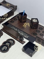 طقم مكتبي خشبي فاخر _ تصاميم ملكية خاصة