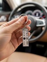 ميدالية مفاتيح شكل لوحة سيارة