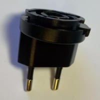 قابس محول شاحن ثلاثي UK / AU / US / EU شاحن كسديان...