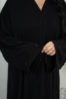 عباية مناسبات كم تطريز دائري