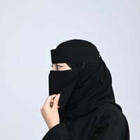 نقاب مقوى قصير مطاط طويل