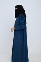 عباية كلوش شموة كحلي فاتح