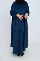 عباية كلوش شموة كحلي فاتح