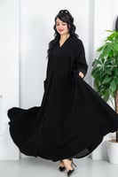 عباية كلوش فتحة كم رودينا