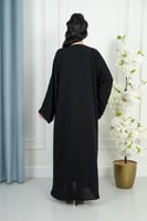 عباية مناسبات كم تطريز دائري