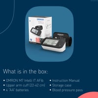 أومرون M7 جهاز قياس ضغط الدم الذكي مع الكشف التلقا...