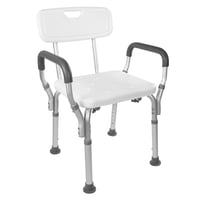 كرسي استحمام طبي من فون مع أذرع مبطنة وظهر قابل لل...