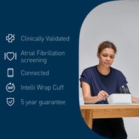 أومرون M7 جهاز قياس ضغط الدم الذكي مع الكشف التلقا...