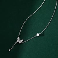 سلسال فراشة اللؤلؤ | فضة عيار 925