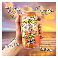 وارهيدز صودا الخوخ الحامض 355 مل - Warheads