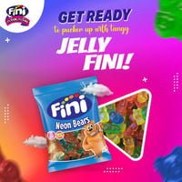 حلوى جيلي فيني نيون بيرز الملونة | Fini Neon Bears...