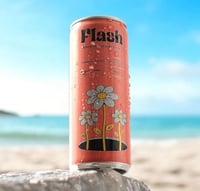فلاش مشروب غازي بنكهات طبيعية مستورد 250 مل - وردي