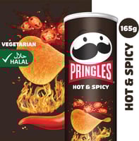 برنجلز بطاطس حار كبير 165 جم | Pringles Hot & Spic...