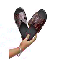 شبشب هيرمز جلد - كبدي