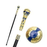 عكاز ذهبي واسود مزخرف