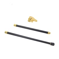 عكاز ذهبي شكل أسد