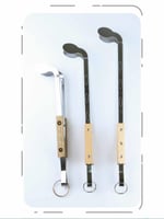 ملقاط ابيض يد خشب