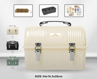 صندوق عزبة شاي حديد المطورة فارغ