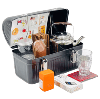 صندوق عزبة شاي حديد المطورة