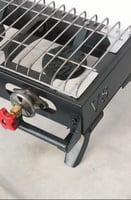 موقد الهليبا V8 اسود مع قداح مع الهوز والجراب