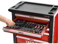 خزانة أدوات متحركة مع 177 قطعة أدوات YT-55300