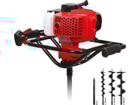 حفار تربة يعمل بالبنزين + 3 لقم + تمديد - 1.4 كيلو...