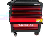 خزانة أدوات متحركة 6 أدراج مع سطح عمل مقاوم للانزل...