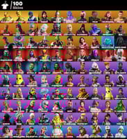 ايجار حساب فورت نايت للبلاستيشن فوق 99 سكن + ايفي...