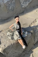 فستان بتصميم ملكي green