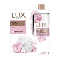 عرض لوكس شوارجل لمسة الورد مع ليفة ٢٥٠ مل