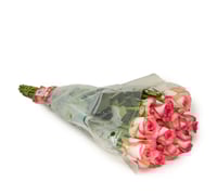 جوري وردي + أبيض , 10 أغصان