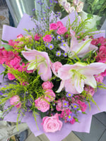 باقة ورد بيبي روز مشكل