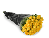 بيبي روز أصفر 10 أغصان طبيعي