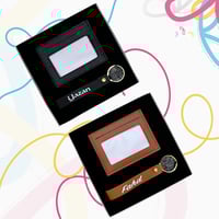 طقم كارد هولدر وميدالية جلدية مع طباعة مخصصة – في...