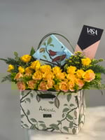 تنسيق انوش اصفر (4قطع شوكلت)