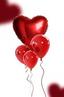 بالون قلب الحب مع هيليوم