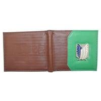 محفظة هجوم العمالقة: تصميم فينيل أسود وعملي!