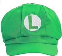 قبعة لويجي الخضراء المنفوخة