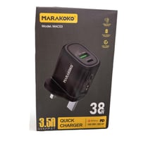 شاحن جداري MARAKOK واط 38 مدخل PD و usb