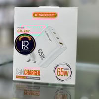 شاحن X-Scoot متعدد المخرجات بقوة 65 واط CH-247
