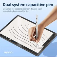 قلم لمس الكتروني SPON يدعم راحة اليد للايباد مع مؤ...