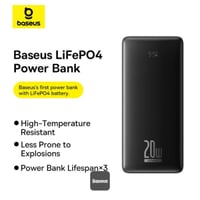 Baseus LiFePO4 18400mAh شاشة رقمية شحن سريع باور ب...