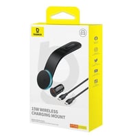 حامل جوال مغناطيسي للسيارة لاسلكي من بيسوس - C02 P...