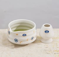 ادوات تحضير الماتشا Blue eyes