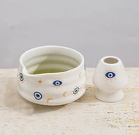 ادوات تحضير الماتشا Blue eyes