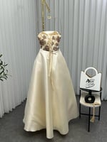 فستان سهره بيج فخم